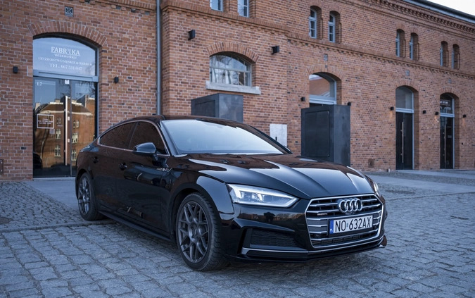 Audi A5 cena 133000 przebieg: 53446, rok produkcji 2018 z Olsztyn małe 781